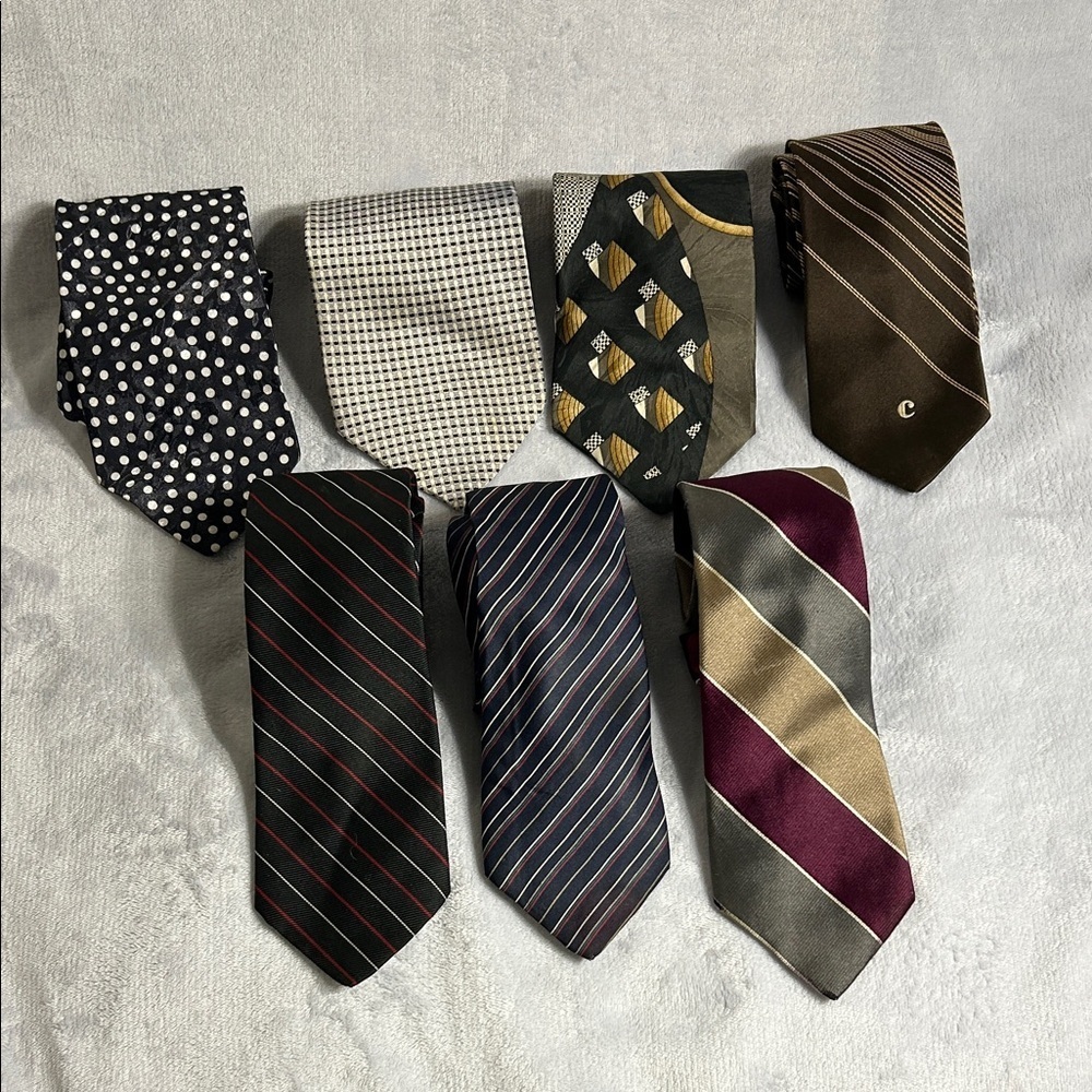 Men's Tie Collection - Assorted Colors / Lot of 7